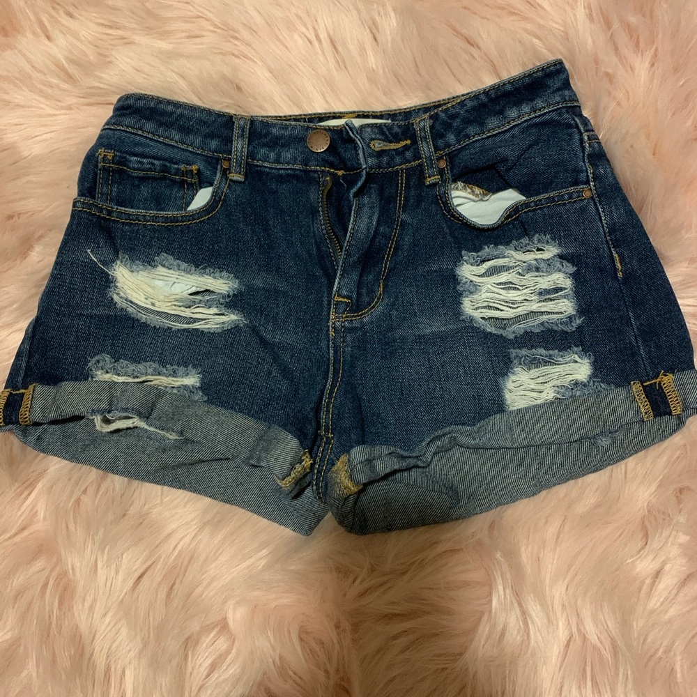 Denim shorts